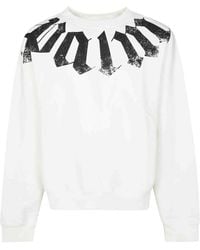 Palm Angels - Big Neck Logo Cropped Sweatshirts - Lyst