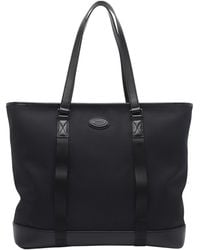 Tod's - Shopping Bag Fabric And Leather - Lyst