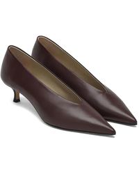 Le Monde Beryl - Babouche Kitten Pump Plum - Lyst