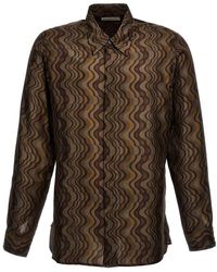 Dries Van Noten - Carvie Printed Shirt Button Long - Lyst