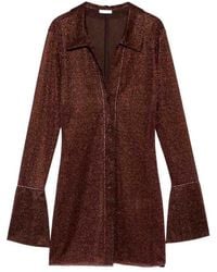 Oséree - 'Lumiere' Slim Shirt Dress - Lyst