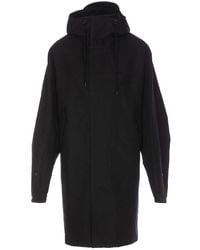 Lemaire Detachable Hood Raincoat in Brown | Lyst UK