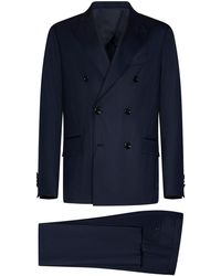Lardini - Suit In Wool And Silk Blend - Lyst