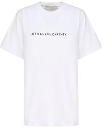 Stella McCartney - Organic Cotton T-shirt Logo - Lyst