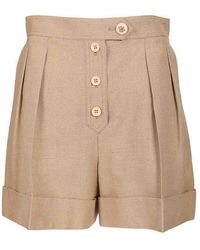 Valentino Garavani - Linen And Viscose Shorts - Lyst