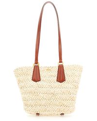 Max Mara - Straw Bucket Bag - Lyst