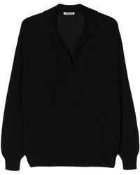 AURALEE - Cashmere And Silk Blend Polo Shirt - Lyst
