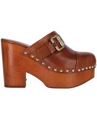 Chloé - Jeannette Wedge Clogs - Lyst