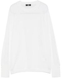 Alpha Studio - Crew Neck Sweater - Lyst