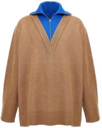 Jil Sander - Half Zip Sweater - Lyst