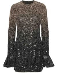 ROTATE BIRGER CHRISTENSEN - Short Dress With Long Sleeves - Lyst