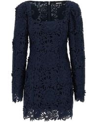 ROTATE BIRGER CHRISTENSEN - 3D Lace Ls Mini Dress - Lyst