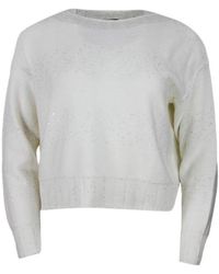 Lorena Antoniazzi - Wool Blend Crewneck - Lyst