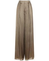 Ralph Lauren - Greer Wide-Leg Metallic Pants - Lyst