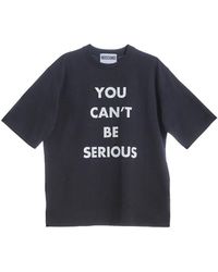 Moschino - You Cant Be Serious Tshirt - Lyst