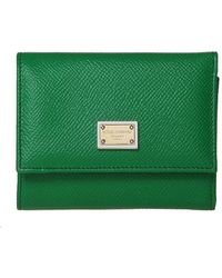 Dolce & Gabbana - Leather Wallet With Logo Plaque - Lyst