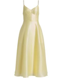 Alberta Ferretti - Triple Organza Midi Round Dress - Lyst
