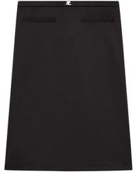 Courreges - High -Waisted Tailoring Skirt - Lyst