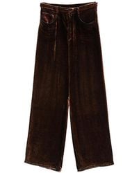 Pierre Louis Mascia - Velvet Wide-Leg Trousers - Lyst
