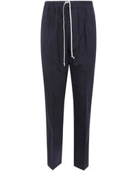 Rick Owens - Drawstring Slim Long Trousers - Lyst