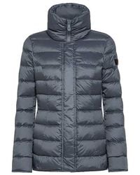 Peuterey - High Collar Quilted Jacket Long Sleeves Pockets - Lyst
