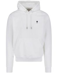 Ami Paris - Ami De Cur Hooded Sweatshirt - Lyst