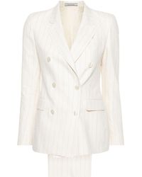 Tagliatore - Linen And Cotton Blend Jacket - Lyst