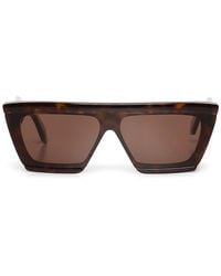 Alaïa - Rectangular Acetate Sunglasses - Lyst