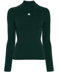 Courreges - Pull Col Rond - Lyst