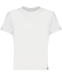Courreges - Cotton T-shirt With Ton Sur Ton Logo - Lyst