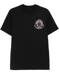 Moncler - Logo Cotton T-Shirt - Lyst