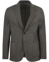 Paoloni - Jacket In Cotton And Linen Blend - Lyst