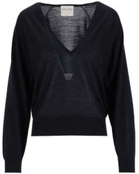 forte_forte - V-Neck Sweater - Lyst