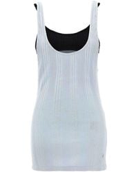 The Attico - Logo Ribbed Top - Lyst