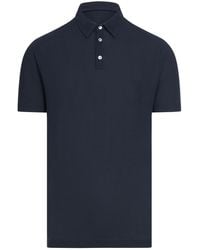 Zanone - Cotton Three-Button Polo Shirt - Lyst