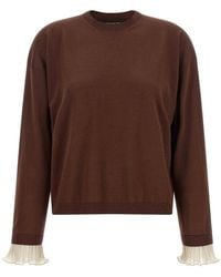 Fabiana Filippi - Pleated Cuffs Sweater - Lyst