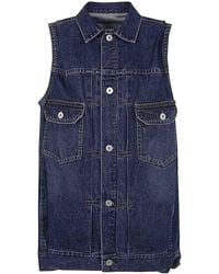 Sacai - Denim Vest - Lyst