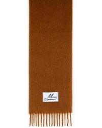 Marni - Brushed Alpaca Blend Scarf With Fringes - Lyst