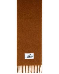 Marni - Brushed Alpaca Blend Scarf With Fringes - Lyst