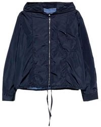 CUANTICO - Short Nylon Reversible Jacket With Hood - Lyst