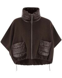 Herno - Wool And Nylon Short Down Jacket - Lyst