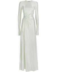 Victoria Beckham - Twist Waist Long Dress - Lyst