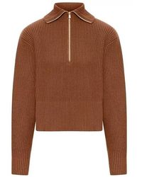 Max Mara - Cashmere And Wool Sweater With Zip - Lyst