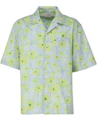 Marni - Bowling Poplin Shirt With Parade Print - Lyst