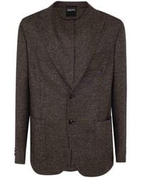Zegna - Wool And Silk Blend Jacket - Lyst