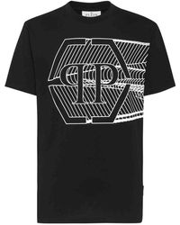 Philipp Plein - T-Shirt Round Neck Ss Skull & Bones - Lyst