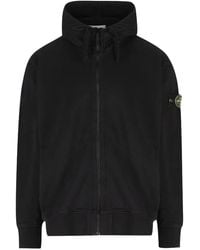 Stone Island - Felpa Nera - Lyst