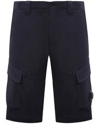 C.P. Company - Sateen Stretch Cargo Shorts - Lyst