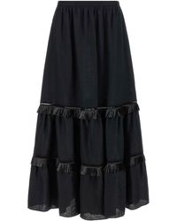 Kiton - Fringed Skirt - Lyst