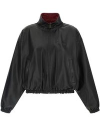 Balenciaga - Reversible Leather Jacket - Lyst